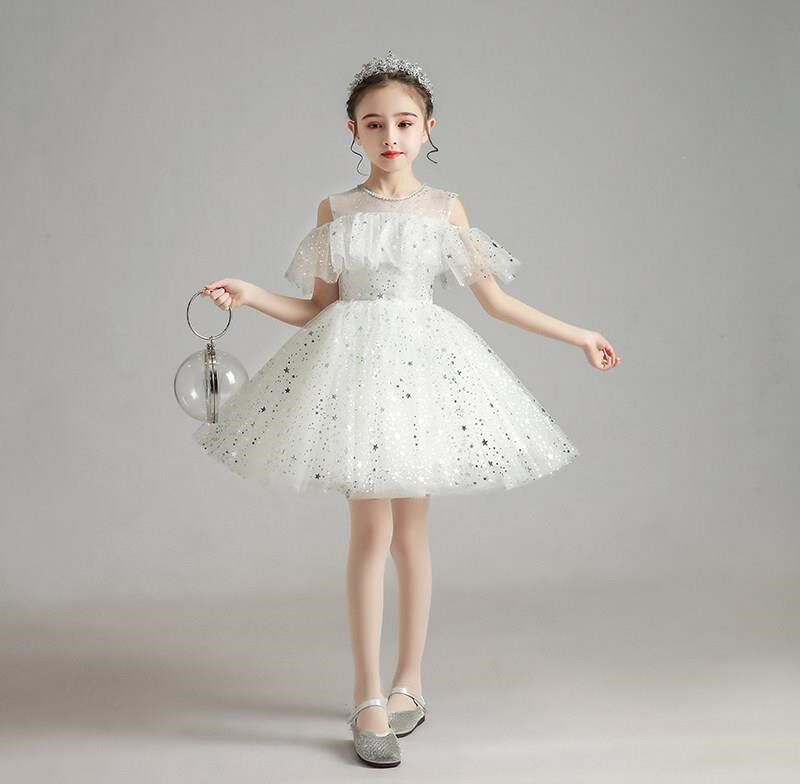 钢琴表演服装女大童