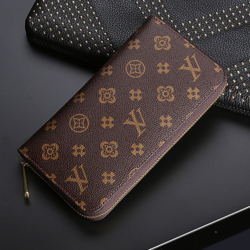 热销lv手包男 长款_男士手拿长款拉链钱包 lv&ho大容量单拉钱夹ilvd