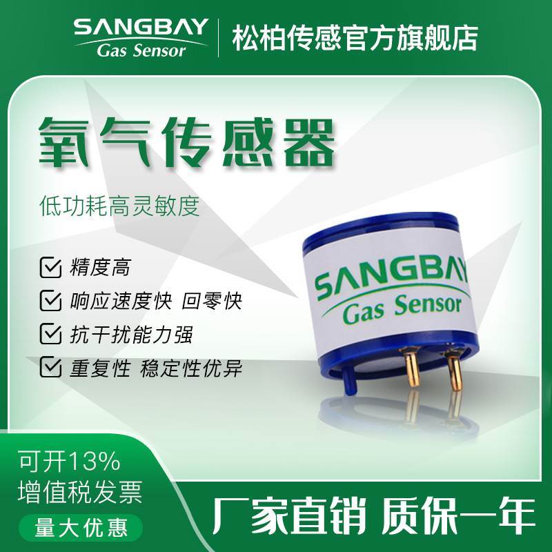 新品sangbay松柏S4OXV电化学氧气浓度气体传感器四合一检测仪氧O2