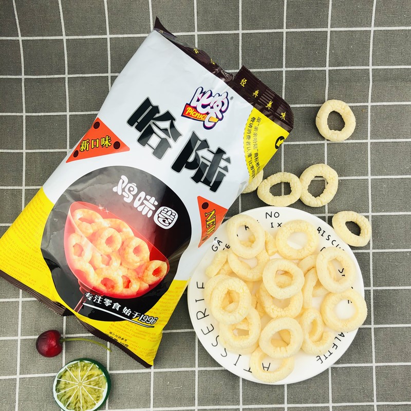 比客亲亲哈陆鸡味圈零时80后小卖部经怀旧零食休闲块膨化散装吃货