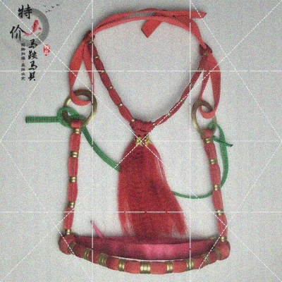 龙头用品马术马具笼套装饰马匹婚庆调教手工牵马