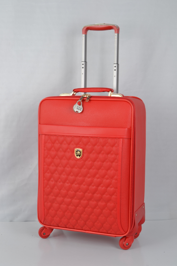 大红色行李箱女结婚j箱子陪嫁箱新娘嫁妆皮箱a婚礼婚庆嫁妆箱旅