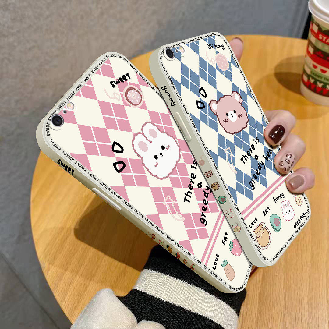 适用于苹果6plus手机壳简约潮女iphone6splus个性创意ihpone6puls网红