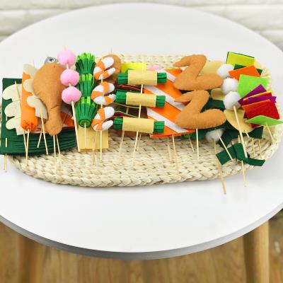 正品儿童过家家仿真食物不织布手工布艺diy材料包烧烤烤串幼儿园