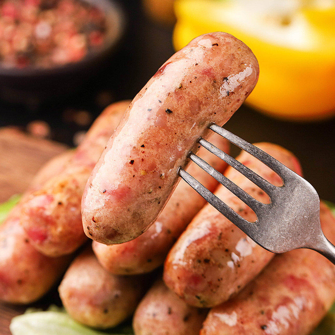 【原味10根500g】火山石烤肠