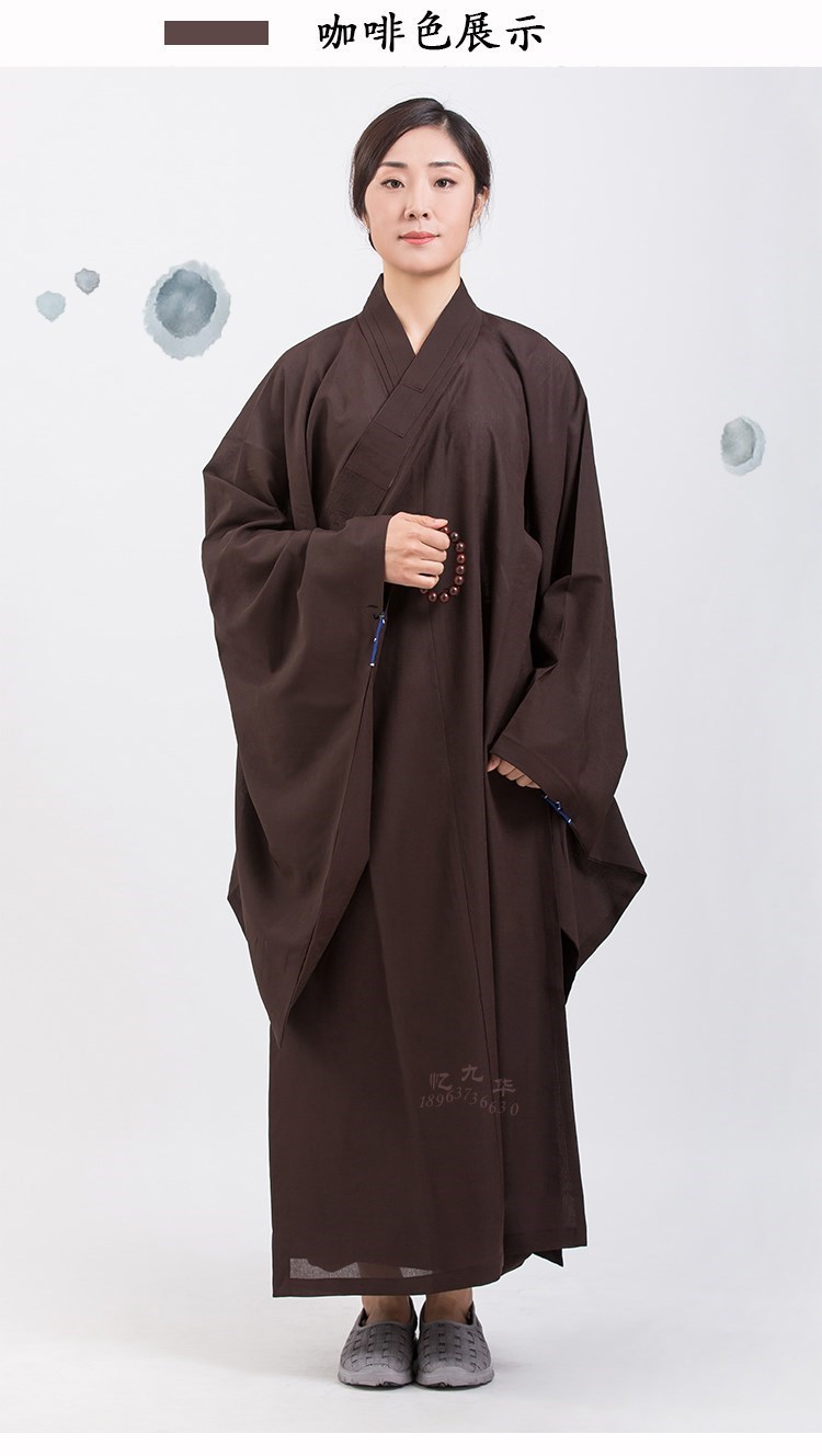 海清衣佛教僧袍禅修服衣服四季款念佛寺庙麻纱男女款女士佛衣居士