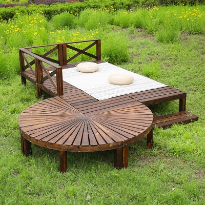 防腐木平台户外价格