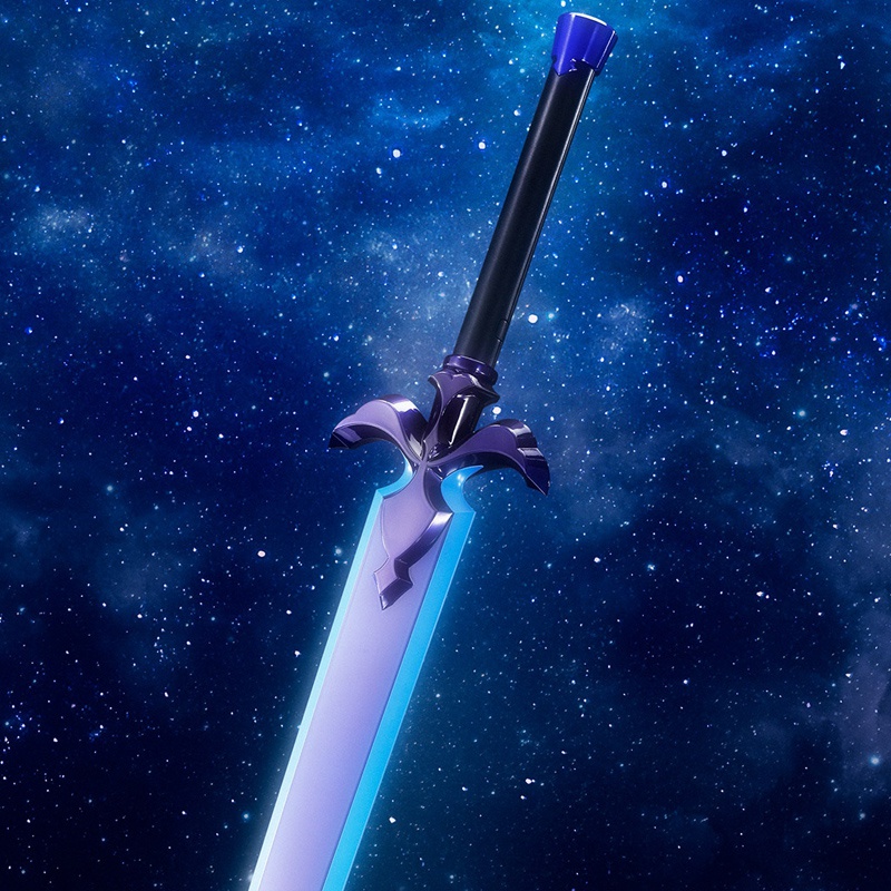 刀剑神域桐人动漫游戏周边武器模型金属夜空之剑游戏实物周边