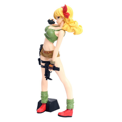 优质版七龙珠兰琪金发绿色闪光魅力性感手枪pvc国产手办摆件袋装