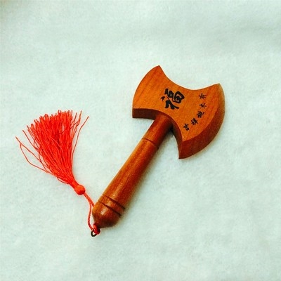 包邮桃木斧福字小斧子挂件儿童玩具镇宅纳福辟邪一斧压百祸保平.