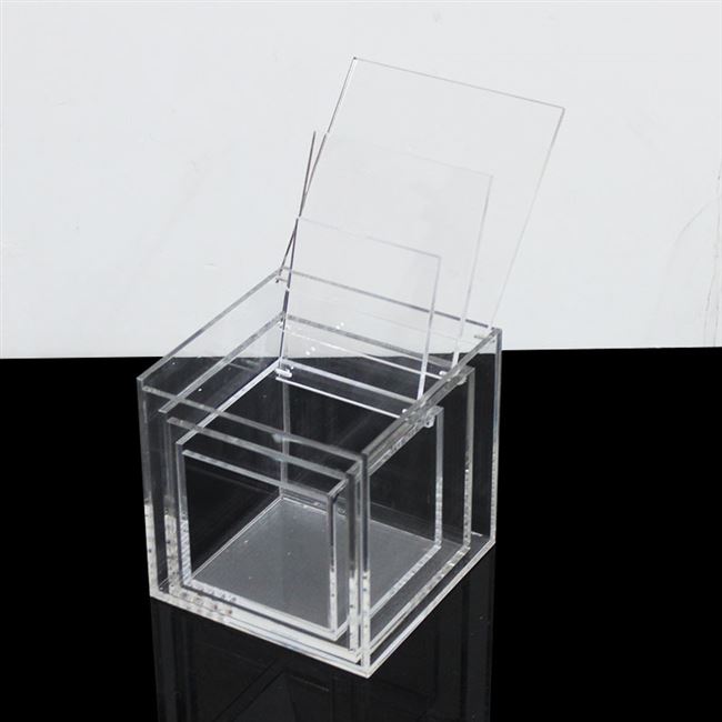 亚克力收纳盒翻盖定制图片