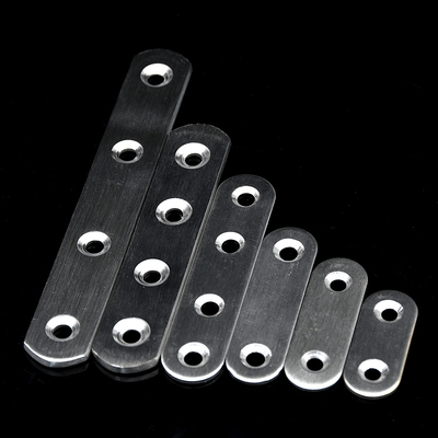 不锈钢直片一字角码三角铁固定铁片条连接片万能家具椅子加固配.