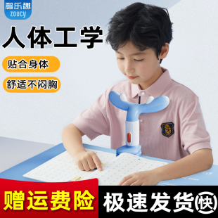 智乐趣坐姿矫正器小学生写字防近视姿势纠正器儿童做写作业学习书桌防低头视力支撑架书写防驼背护眼正姿神器