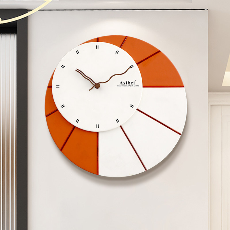 现代简约艺术挂钟家用客厅时尚装饰钟表餐厅背景墙表挂墙极简时钟