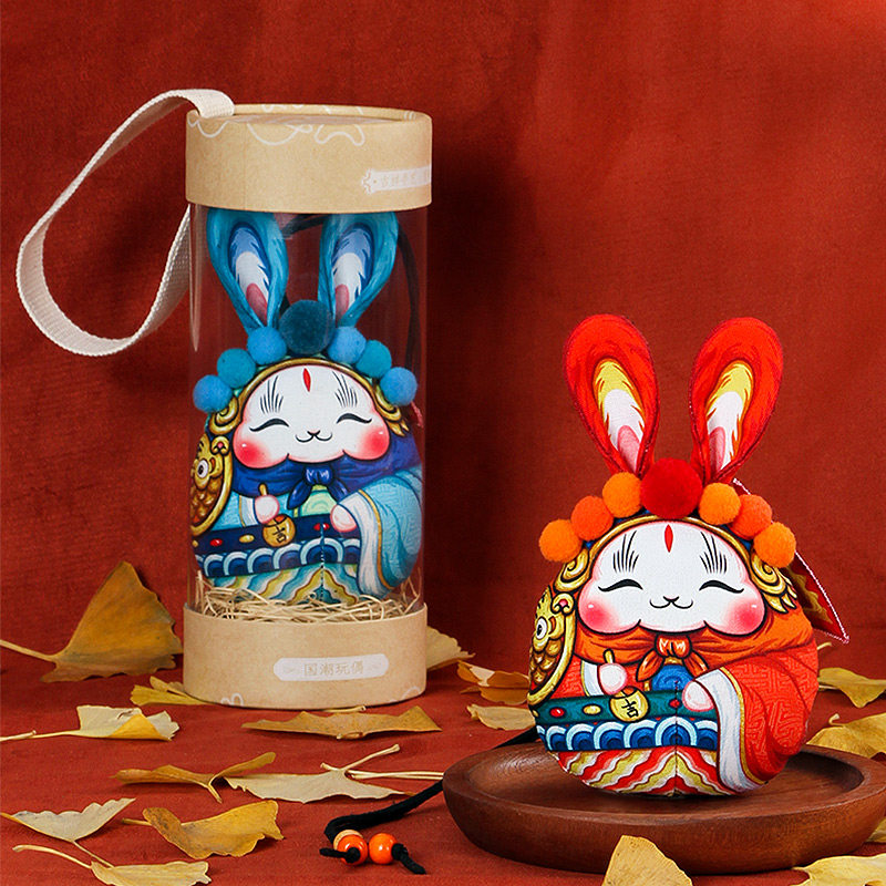 北京兔儿爷布艺挂件如意兔爷香包礼品摆件车载书包钥匙扣男女配饰