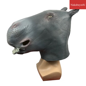 搞笑河马卡通头套化妆舞会可爱面具