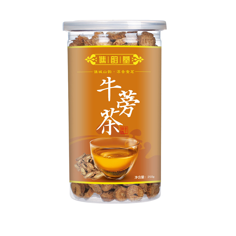 谯韵堂黄金牛蒡茶258g/罐装正品