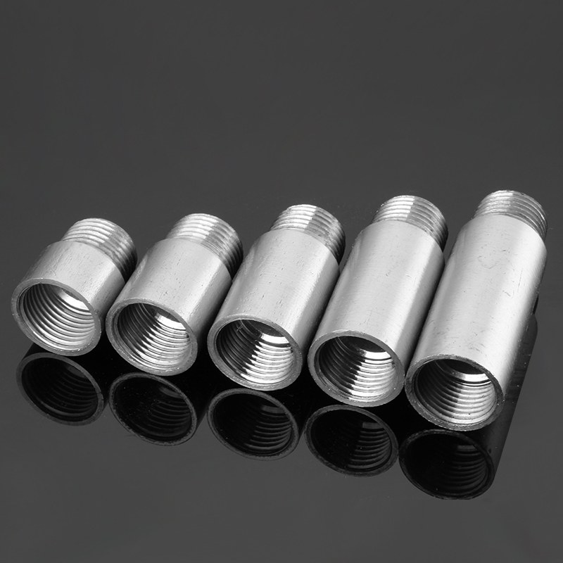 水管头丝配件内外304双头长丝丝管不锈钢分管双管加长4延长接头