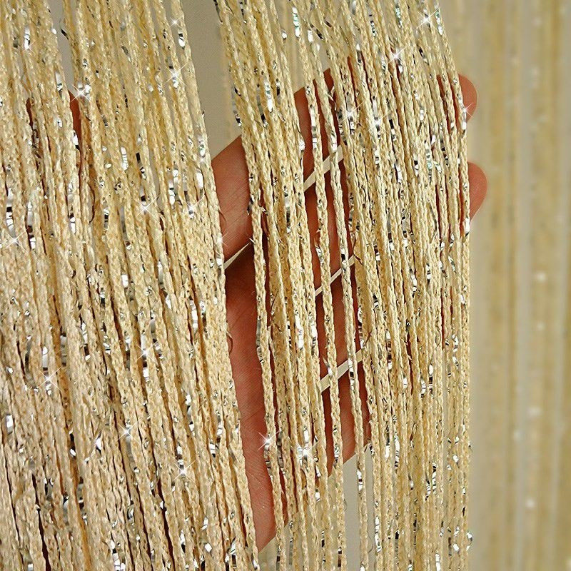 木子吊帘门帘宿舍大厅家用室内餐厅卧室长款线帘子客厅隔断帘流苏