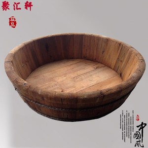 老物件木盆图片