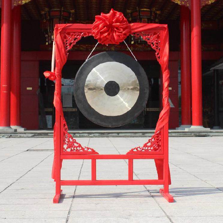 开道架子开业铜锣仿古花架配乐乐器大锣防洪开道锣