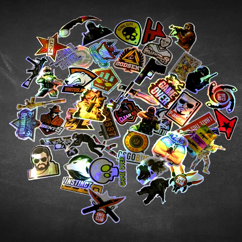 csgo贴纸印花实物国服咆哮防水泰坦个性汽车贴纸