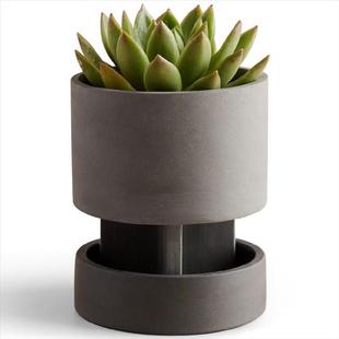 水泥花盆景观艺术落地式庭院简易加厚简约客厅时尚园艺底盘创意