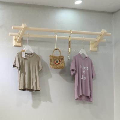 服装店衣架货架壁挂式图片