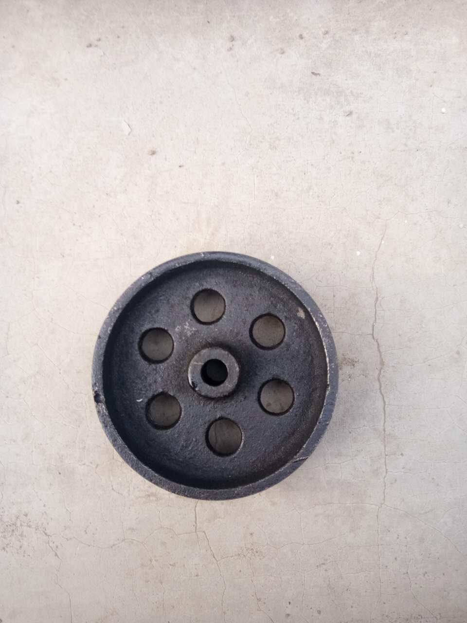 轮子铁轮车轮脚轮4寸全铁单轮铸铁磅秤电焊机脚轮