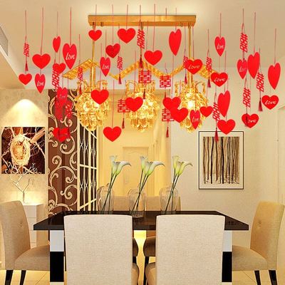 结婚拉花婚房装饰浪漫韩式图片