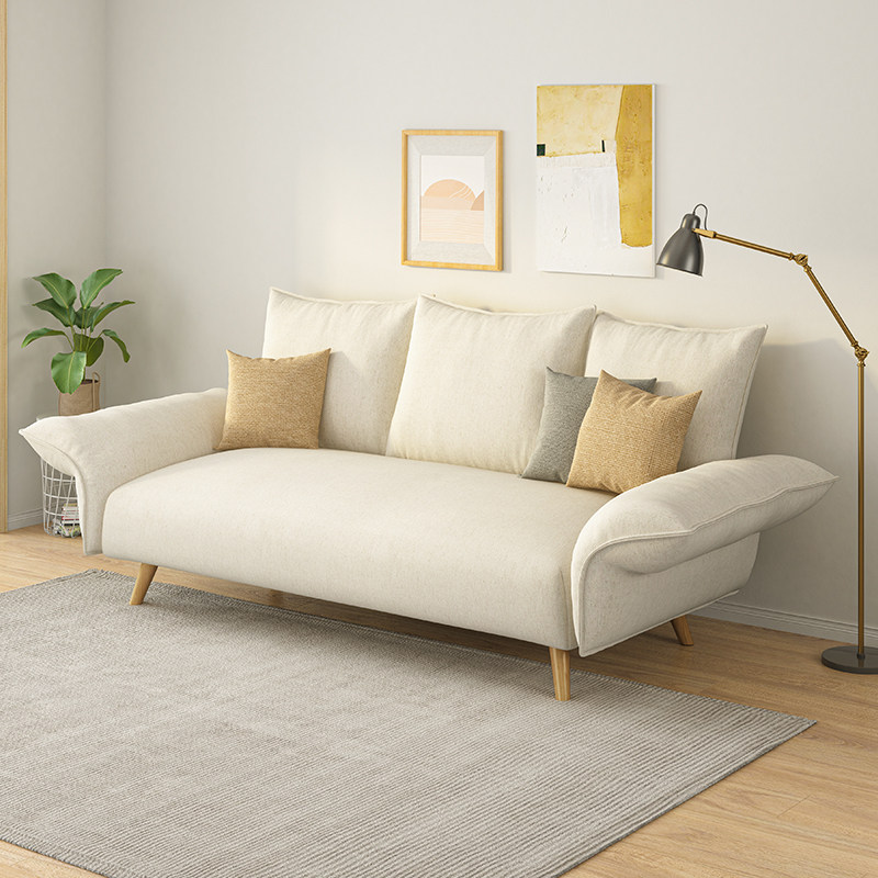 现代简约小户型乳胶布艺沙发客厅家用2022年新款设计师高档家具