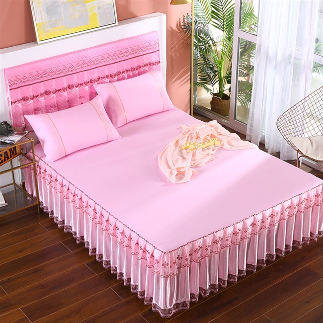 床罩床裙2.0m床双人蕾丝边单图片