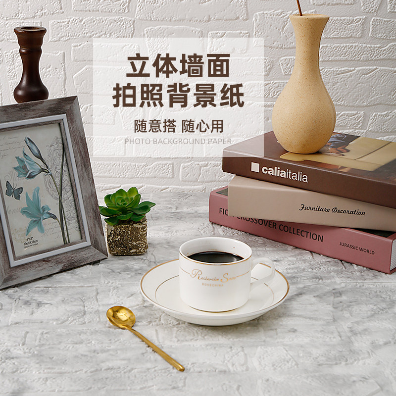纹摄影墙白色背景纸网红直播高级布置定制摆拍美甲美食装饰品背景板