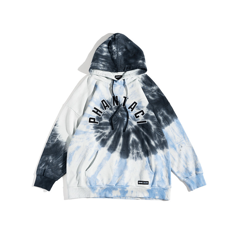 phantaci范特西tie dye hoodie 22秋冬新款漩涡式绑染彩色卫衣