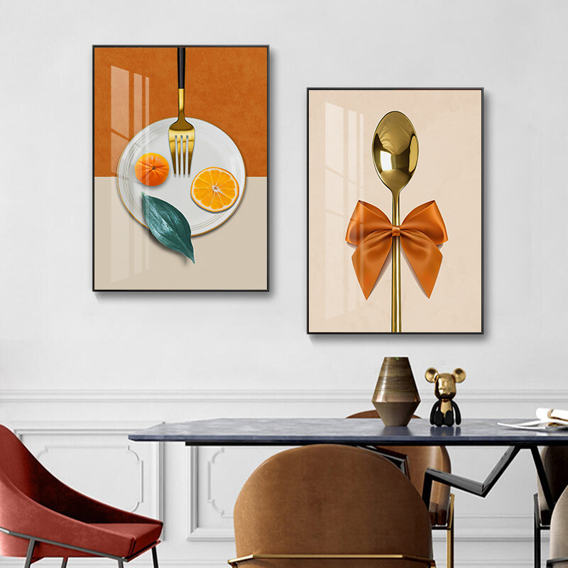 餐厅壁画现代简约高档