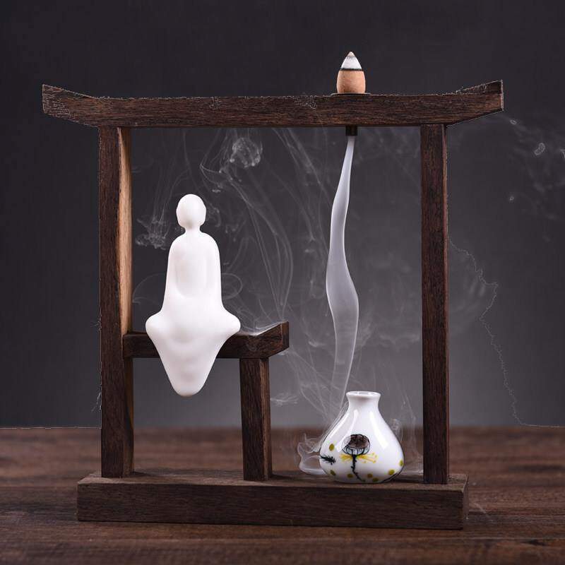 2021创k意现代中式陶瓷禅意人物摆件 陶醉江南 客厅家居饰品摆件