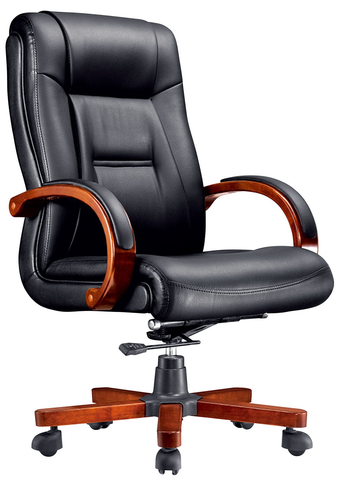 特价实木老板办公椅真皮会议椅舒适升降椅逍遥可躺高靠背电脑椅子