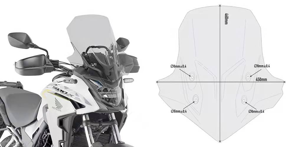 摩托范丨GIVI CB400X/CB500X进口风挡无需安装件适用于本田HONDA|ruв категории мотоцикл/оборудование/аксессуары, аксессуары мотоцикла, мотоцикл лобовое - от Buy2taobao.com для оказания профессиональной услуги покупки агента Taobao