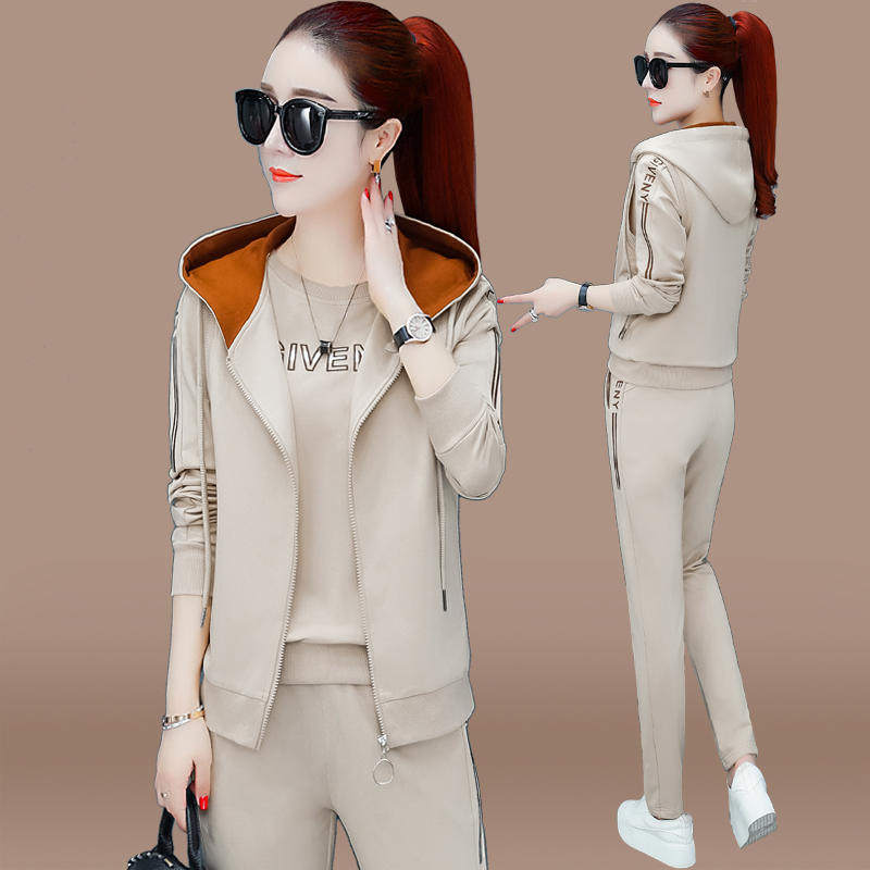 秋款运动套装女潮牌