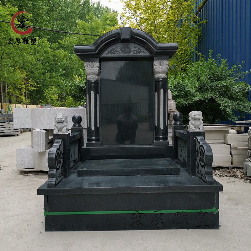 墓碑定制大理石农村土葬户外家用公墓陵园组合双人中式经济型石.