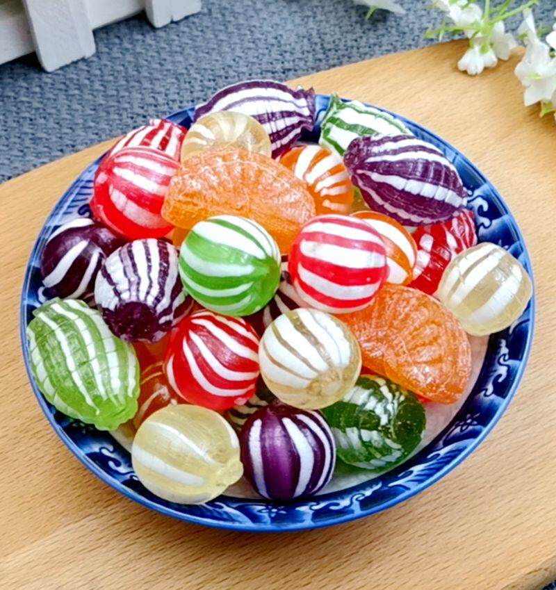 7080后经典童年回忆零食东北老式水果糖光腚糖球硬糖喜糖橘子瓣糖