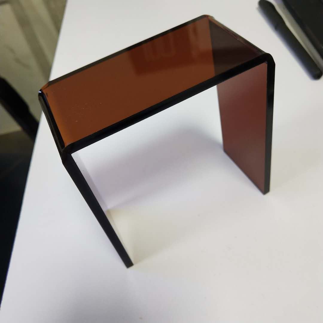 pc来定制板g机玻璃茶黑有材加工茶色半透亚图防静电黄明克力