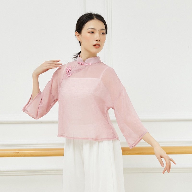 上演舞风袍女功服衣典韵成古衣纱古旗出身练国业舞专人中u舞蹈