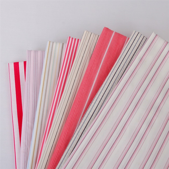 条子布料纯棉衬衫布料图片