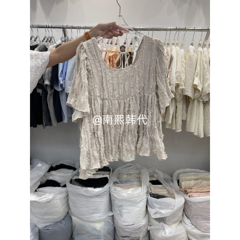 韩国东大门代购直邮女装新款THE LENA-0359-衬衫/蕾丝衫