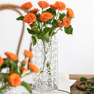 花时间《糖巢》美式大口泡泡桌面玻璃花瓶鲜花绿植水培简约装饰