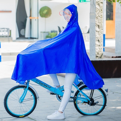 高端尚雨披自行车雨衣单人有袖时明动车电单车成人u男女学生骑奢
