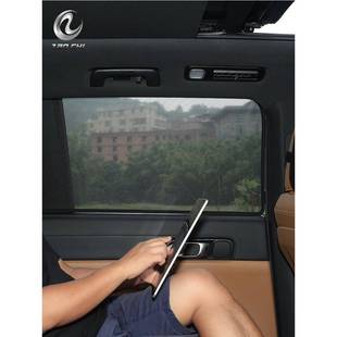 专用于理想防晒遮阳挡隔热伸缩侧窗升降汽车窗帘透气网纱
