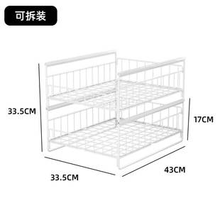 厨房抽屉收纳分隔碗架碗碟沥水架橱柜内碗筷柜碗盘餐具碗具置物架