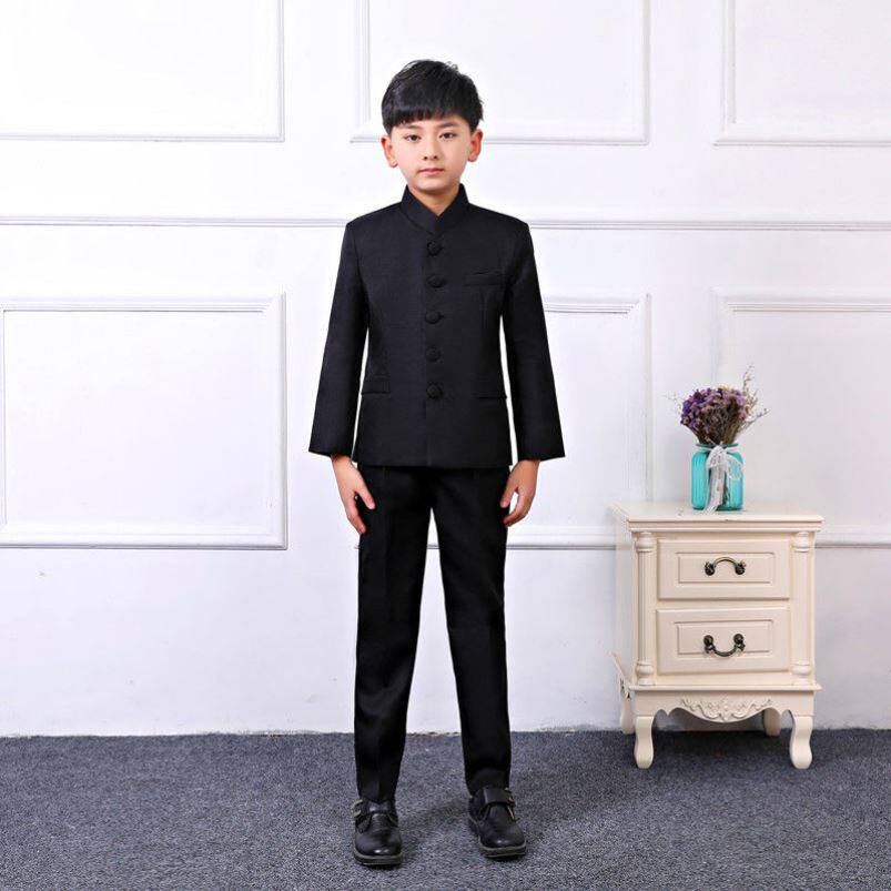 儿童民国服装男童中山装学生装民国风童装国学班汉服古装演出服
